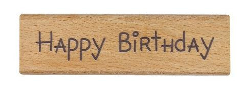 BBM Stamps Holzstempel Happy Birthday MTY906101