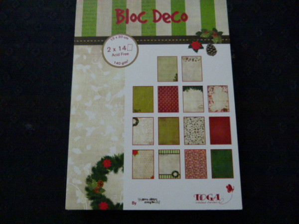 Scrapbook Block 15 x 20 cm 28 Blatt Christmas