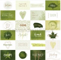 alexandraRENKE Designpapier 'Kärtchenbogen Quer Grün alexandraRENKE Designpapier 'Kärtchenbogen Quer Grün