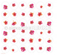 AlexandraRENKE Designpapier Hibiscus Kreise AlexandraRENKE Designpapier Hibiscus Kreise