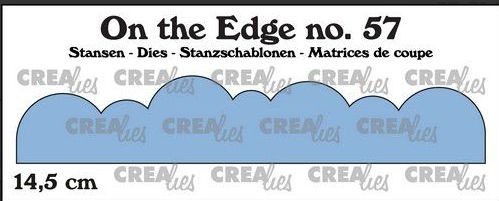 Crealies On the Edge die Stanzschablone Nr. 57 Wolken