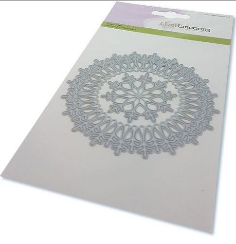 CraftEmotions Die - border round magic ice crystal Card 10,5x14,8cm