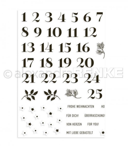 AlexandraRENKE Clear Stamps Adventskalender-Typo
