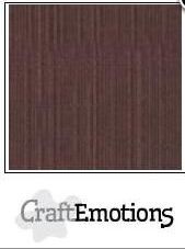 CraftEmotions Cardstock mit Textur Kaffee 10 Blatt 12x12