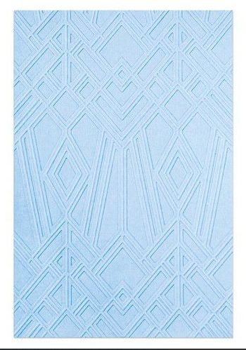 Sizzix Multi-Level Textured Impressions Emb. Folder Geo Diamonds 665748 Lisa Jones