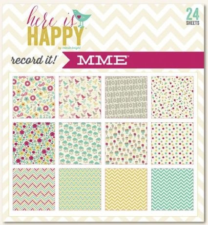 My mind's eye 6x6 Designer Paper pad Here is happy REC131