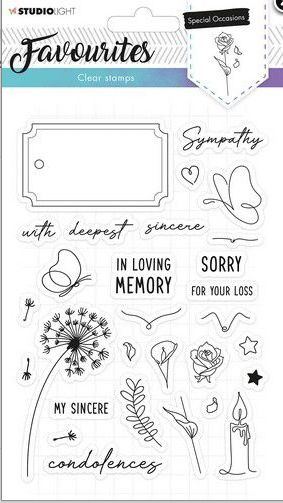 StudioLight Favourites Clear Stamps 487