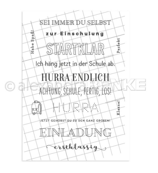 alexandraRENKE Clear Stamps "Startklar"