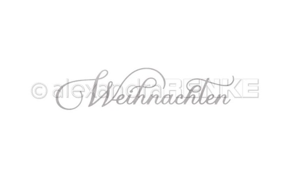 alexandraRENKE Stanzschablone 'kalligraphisch Weihnachten'