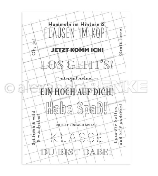 alexandraRENKE Clear Stamps "Flausen im Kopf"