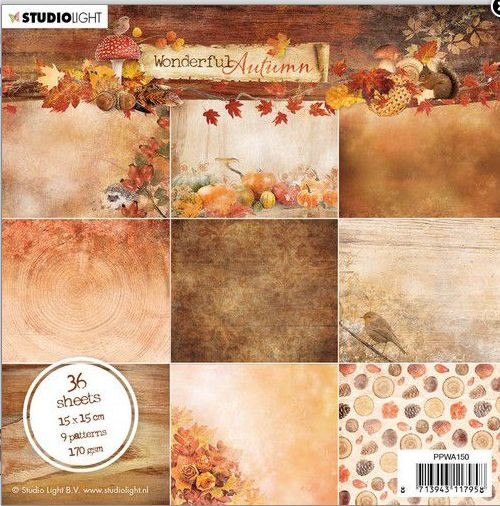 Studiolight Paper Pad 6x6 Wonderful Autumn