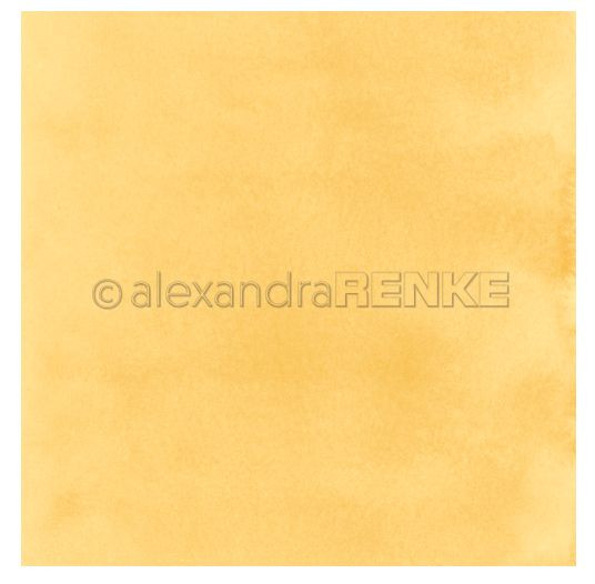 alexandra RENKE Designpapier Mimis Kollektion Aquarell Sonnengelb