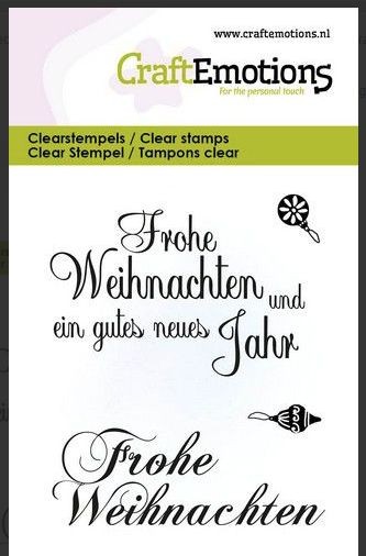 CraftEmotions Clearstamps 6x7cm - Weihnachtstext D