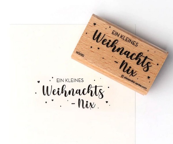 alexandraRENKE Holzstempel 'ein kleines Weihnachts-Nix'