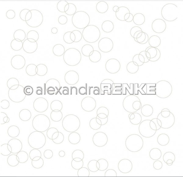 alexandraRENKE Designpapier Kreise outline gold