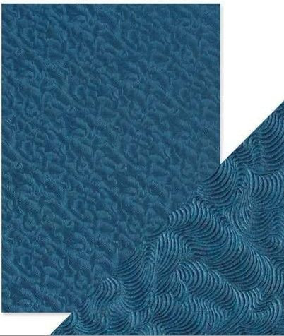 Tonic Speciality Paper deep blue Sea Dive 5 Blatt DIN A4 Hand crafted Cotton Papers