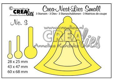 CREAlies Stanzschablonen Crea-nest-dies small no. 3 Weihnachtsglocke CNLS03