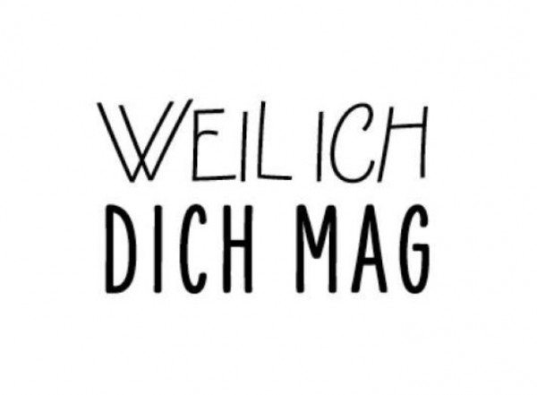 Decohobby Gummistempel weil ich dich mag