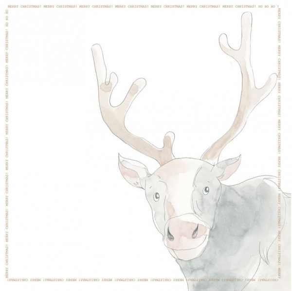 AlexandraRENKE Designpapier 'Rentier Merry Christmas'