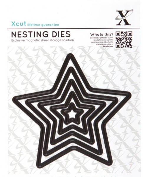 XCut / docrafts Stanzschablonen Stern - Nesting dies Stars (5 Stück)