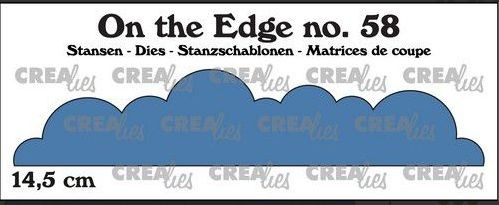Crealies On the Edge die Stanzschablone Nr. 58 Wolken 14,5cm