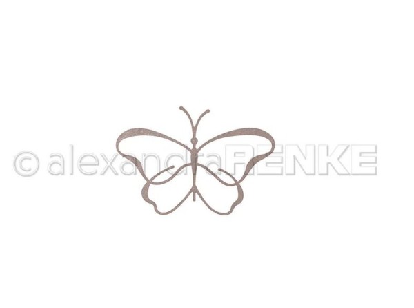 alexandraRENKE Stanze 'Lineart Schmetterling 1'