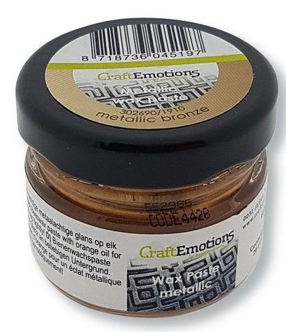 CraftEmotions Wax Paste metallic- Bronze 20 ml