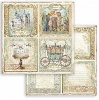 Stamperia Scrapbooking paper double face - Sleeping Beauty 4 cards Stamperia Scrapbooking paper double face - Sleeping Beauty 4 cards