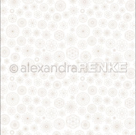 alexandraRENKE Designpapier goldene Ornamente