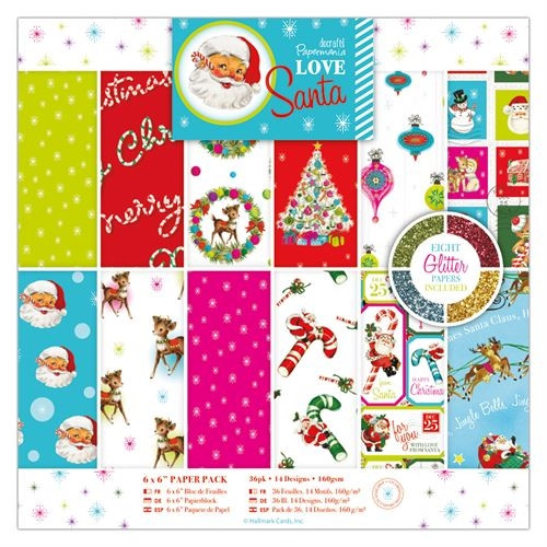 6x6 Paper Pad Papermania Love Santa