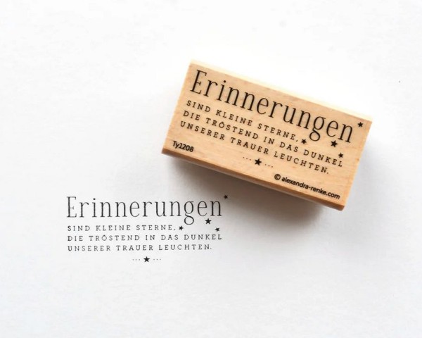 AlexandraRENKE Holzstempel Erinnerungen