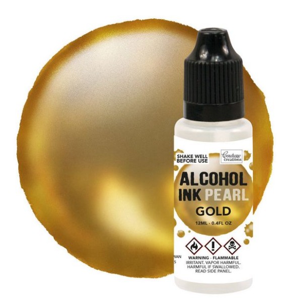 Couture Creations Alcohol Ink Pearl Gold 12ml