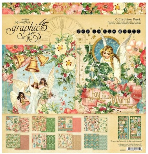 Graphic 45 12x12 Collection Pack Joy to the world