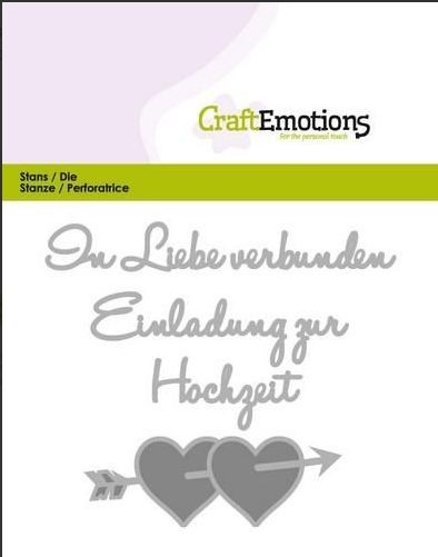 CraftEmotions Die - Stanzschablonen - In Liebe verbunden (DE)