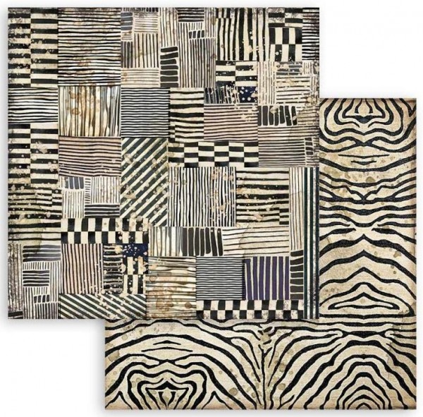 Stamperia Scrapbooking Double face sheet - Savana zebra