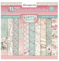 Stamperia Scrapbooking Small Pad 10 sheets 8X8 Backgrounds Selection - Sweet winter Stamperia Scrapbooking Small Pad 10 sheets 8X8 Backgrounds Selection - Sweet winter