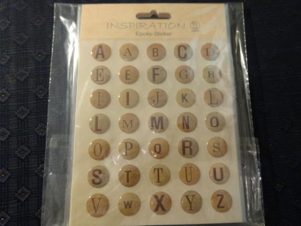ursus epoxy Sticker Alphabet rund Motiv 8
