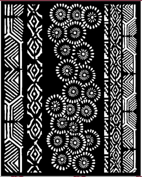 Stamperia Thick Stencil 20x25 cm - Amazonia tribals