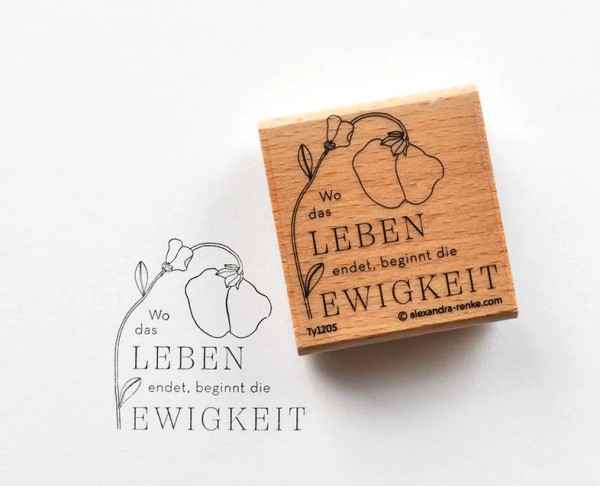 AlexandraRENKE Holzstempel Ewigkeit