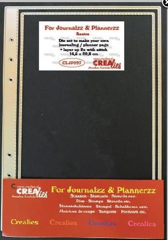 Crealies Journalzz & Pl Dies / Stanzschablonen Plannerpage Sticklinien 14,5x20,8cm