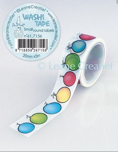 LeCrea - Washi tape kleine runde Labels, 20mmx5m. 61.7156