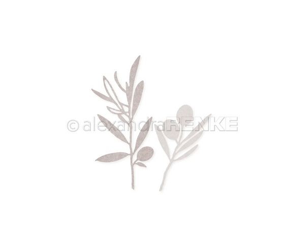 alexandraRENKE Stanzschablone Olivenzweig