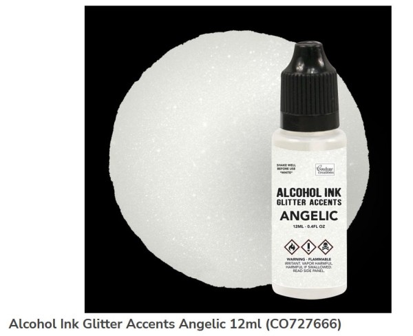 Couture Creations Alkohol ink Glitter Accents Angelic