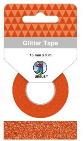 Ursus Glitter Tape Kupfer 15 mm x 5 m