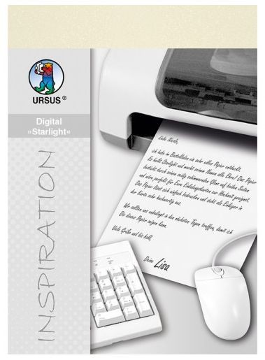 Ursus Digital "Starlight" 120 g/qm elfenbein - 10 Blatt DIN A4