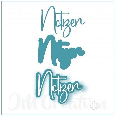 JM Creation Stanzschablone Notizen