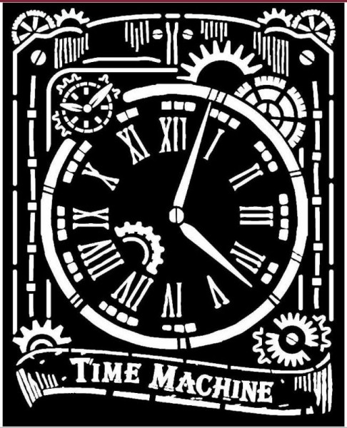 Stamperia Thick Stencil 20x25 cm - Clock