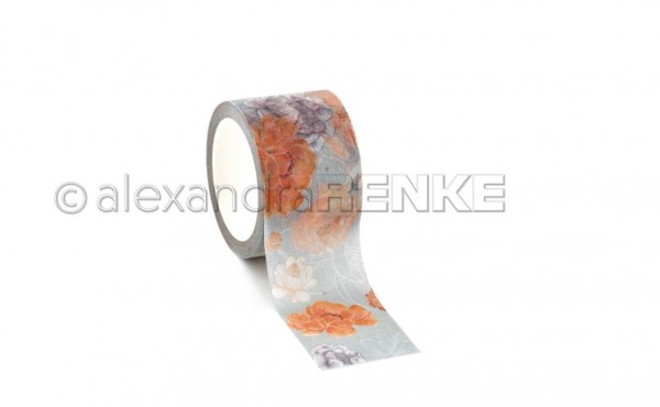 AlexandraRENKE Washi Tape ´Bloomy on aqua mint´