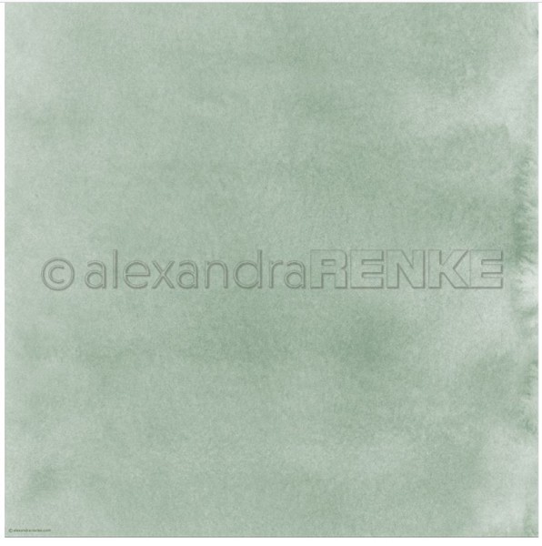 alexandraRENKE Designpapier 'Mimis Kollektion Aquarell schilfgrün hell