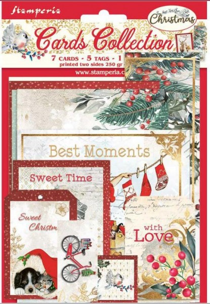 Stamperia Cards Collection - Romantic Christmas